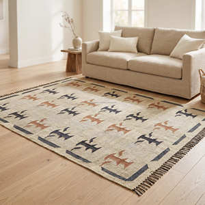 Des motifs audacieux d'inspiration sud-ouest américaine créent un centre de table saisissant avec une texture artisanale et une élégance naturelle. Le tissage premium - Product Image 5