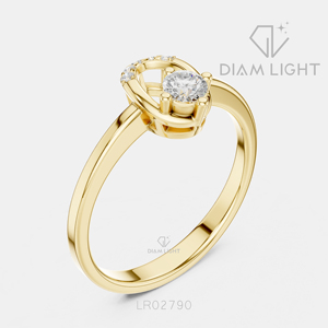 Bague en or blanc 14 carats pour femme avec diamant de laboratoire taille ronde de 0,146 carat, certifiée IGI, couleur F+, clarté VS+, bijoux de fiançailles, cadeau pour femme - Product Image 6