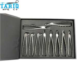 Forceps d'extraction dentaire manuels professionnels réutilisables pour dents supérieures et inférieures, en acier inoxydable, 5 positions de mâchoires, poignée ergonomique - Product Image 1