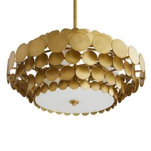 Modern Brass Pendant <b>Light</b> Flower Shape <b>Ceiling</b> Mount Indoor Living Room Decor Mid Century Modern Home Decor - Product Image 5