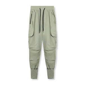 Pantalones Cargo de Moda Urbana para Hombre, Pantalones Cortavientos con Múltiples Bolsillos, Ligeros, con Cordón Ajustable, Cintura Elástica, Casuales, para Actividades al Aire Libre - Product Image 2