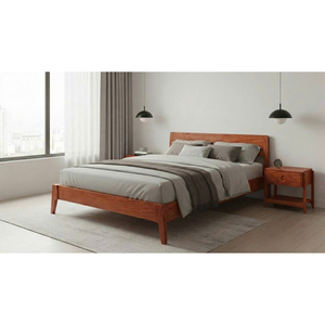 Moon Queen Convertible <b>Bed</b>-Modern Design American <b>Pine</b> Plywood Durable & Safe for Bedrooms - Product Image 1