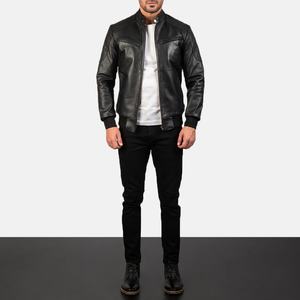 Veste en cuir de haute qualité, unisexe, coupe ajustée, style streetwear d'hiver, vêtement d'extérieur tendance, séchage rapide, respirante, douce et durable - Product Image 1