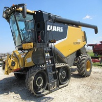 Moissonneuse-batteuse agricole semi-automatique pour riz et ail, moteur diesel, haute productivité