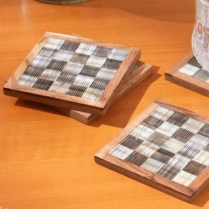 Polish Finished Buffalo Horn <b>Coaster</b> <b>Set</b> For Office Home Eco Friendly Premium Coffee Dining Table Accessory Wholesale Home Decor - Product Image 6