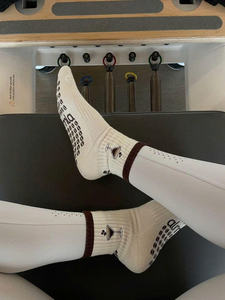 Heart Grip Crew <b>Socks</b> Anti Slip Cotton Stretch Breathable Cozy Yoga Pilates Fitness Trendy Indoor Workout <b>Socks</b> - Product Image 6