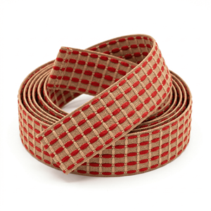 Cinta Decorativa de 25 mm de Neelkamal Industries con Diseño de Costura Roja para Manualidades, Envoltura de Regalos y Elaboración de Lazos - Product Image 2