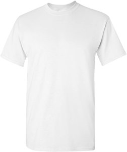 T-shirt à col rond et manches courtes pour homme, de qualité supérieure, orienté vers l'exportation, 100% coton, respirant, séchage rapide, coupe classique, couleur blanche - Product Image 1