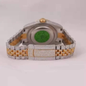 Reloj de Lujo con Diamantes Moissanite para Hombre, Diseño Único, Resistente a los Arañazos, Correa de Acero Inoxidable, para Uso Diario, en Venta - Product Image 4