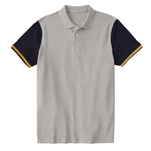 Chemises pour hommes à manches longues, séchage rapide, col classique, respirantes, 100% coton, polos décontractés pour la course à pied, le golf, le tennis - Product Image 1