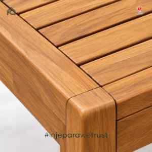 Modern Outdoor Solid Teak Wood Coffee <b>Table</b> Rectangular Slatted Garden Patio <b>Table</b> for Villa Hotel Resort Poolside Furniture - Product Image 5