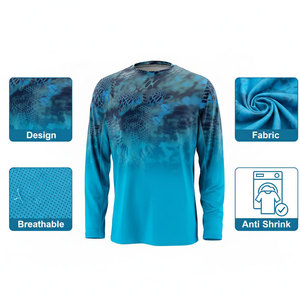 Chemises de pêche pour hommes sur mesure en gros, haute qualité, UPF50+, pour hommes - Product Image 4