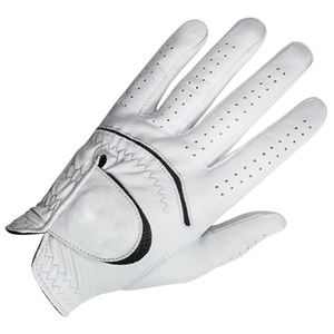 Gants de golf pour homme en cuir Cabretta blanc de haute qualité, nouveau logo brodé, pour gaucher, usage quotidien/casual, accessoires vestimentaires - Product Image 3