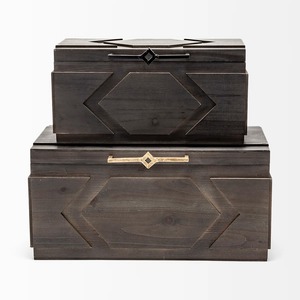 Premium Look Set Of 2 <b>Storage</b> <b>Boxes</b> Suitable <b>For</b> Clothes Keepsakes Home Organization And <b>Decorative</b> <b>Storage</b> From India - Product Image 1