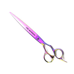 Ciseaux professionnels en acier inoxydable pour toilettage des animaux, couleur arc-en-ciel, personnalisés pour chiens et chats - Product Image 1