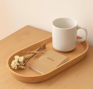 Bandeja Ovalada de Madera Maciza Hecha a Mano, Estilo Rústico, para Decoración de Cocina, de Grado Comercial, Ecológica, para Servir Alimentos y Catering - Product Image 1