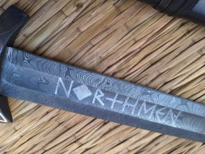 DAMAS FAIT À LA MAIN NOIR MICARTA POIGNÉE NOTHMEN VIKING ÉPÉE NMT-2523 - Product Image 3