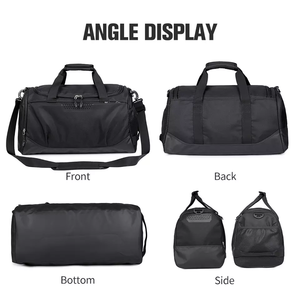 High-End Athletic Holdall Water Resistant Technical Fabric Weekender with Custom Logo Placement and Secure Dual Zippers - Product Image 2