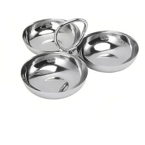 Vente en gros de bols à chocolat en métal argenté de luxe, à pied cannelé, élégants, pour bonbons et desserts, vaisselle décorative, centre de table - Product Image 6