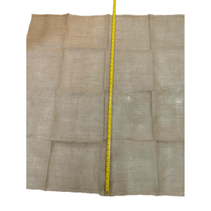 Rouleau de tissu en toile de jute naturelle, 100% biodégradable, pour sacs, emballages, agriculture, artisanat, décoration - Product Image 1