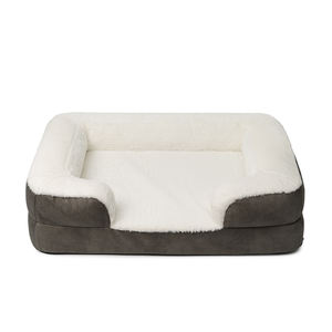 Cama de perro de espuma ortopédica cálida de invierno de alta calidad personalizada de fábrica, cojín para mascotas, cama para mascotas con cubierta lavable extraíble - Product Image 2