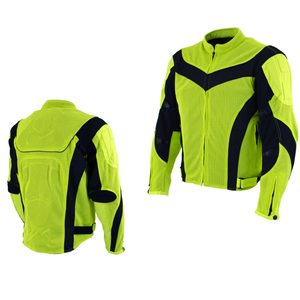 Chaqueta de Motocicleta de Lona de Alta Visibilidad para Hombre, Transpirable, Estilo Motero, Cierre de Cremallera, Resistente al Viento, de Cuero, para Invierno - Product Image 6
