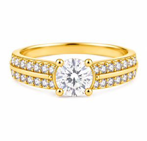 Anillo de Compromiso Solitario de Corte Redondo en Plata de Ley 925 con Diamante Certificado IGI, Anillo de Promesa, Anillo de Boda, Regalo de Aniversario - Product Image 2