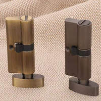 Set Gagang Pintu Silinder Kuningan Padat Premium 80mm dengan Kunci Pengaman dan Paket Kunci Multifungsi untuk Vila Mewah