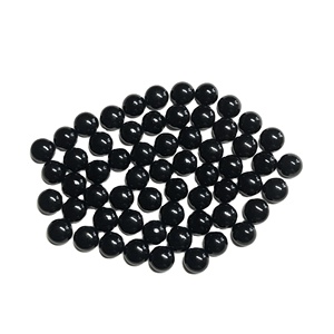 Cabujón de ónix negro Natural de 5mm de alta calidad a granel al por mayor de piedras preciosas IGI certificado tratado térmicamente para la fabricación de joyas - Product Image 1