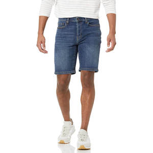 Pantalones Cortos Cargo de Mezclilla para Hombre, Cintura Baja, Algodón Lavado, Estilo Bermuda Informal, Cierre con Cordón, Estampado, Ecológicos - Product Image 2