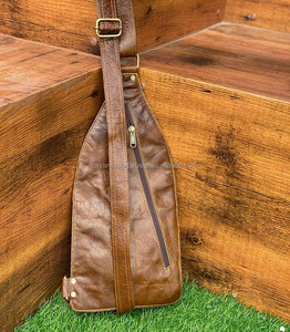 Nouvelle vente chaude élégant unisexe en cuir véritable sacs de voyage à bandoulière sac à main multi-usages sacs d'argent de haute qualité utiles sacs de poitrine - Product Image 5