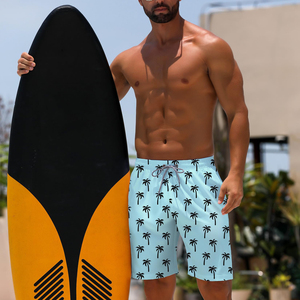Custom Sublimation <b>Men</b> <b>Shorts</b> 100% Polyester Eco-Friendly Quick-Drying Breathable <b>Woven</b> Mid Drawstring - Product Image 6