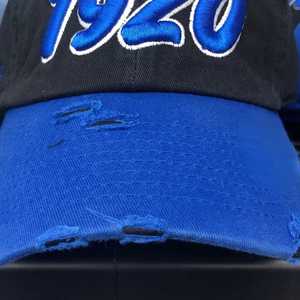 Zeta Phi Beta 1920 <b>Black</b> Blue Distressed Hat Embroidered Sorority <b>Baseball</b> <b>Cap</b> Adjustable Strap Casual Stylish Women <b>Cap</b> - Product Image 5