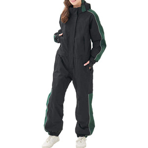 Traje de Esquí Personalizado de Una Pieza para Mujer, Mono con Capucha para Snowboard, Diseño Color Block, Ropa de Invierno para Nieve, OEM, Marca Privada - Product Image 1