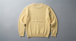 Men Cashmere Knit Sweater Crew Neck Pullover <b>Long</b> Sleeve Solid Winter Front Logo Casual - Product Image 2