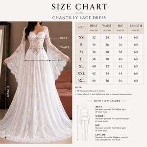 Robe de soirée longue élégante pour femme, en dentelle Chantilly blanche, imprimé floral, appliques classiques, écologique, transparente, avec corset et coupe cloche - Product Image 5