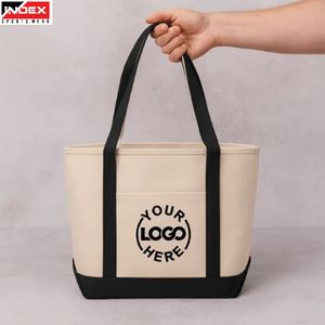 Bolsa de Compras Reutilizable de Lona de Algodón para Pedidos al por Mayor, Ligera, Duradera, Ecológica y Promocional - Product Image 1