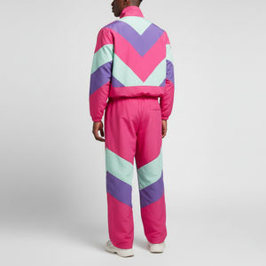 Fabricant de logos personnalisés, streetwear d'hiver, veste coupe-vent imprimée unie à capuche, veste en coton, ensemble de jogging à blocs de couleur et patchwork - Product Image 6