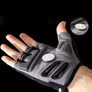 Guantes de Ciclismo Unisex de la Mejor Calidad, Medios Dedos, Protección UV, Antideslizantes, Térmicos, Transpirables, con Orificios de Ventilación, Amortiguación, Cierre de Gancho y Bucle - Product Image 6
