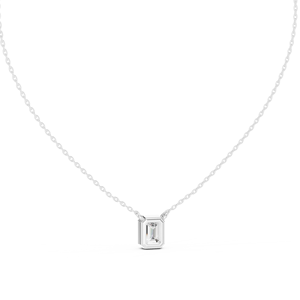 จี้เพชรทรงเหลี่ยมมรกตสีโรสโกลด์คุณภาพสูง พร้อมใบรับรอง GIA เพชรธรรมชาติ จี้คลาสสิก เครื่องประดับสำหรับงานหมั้น - Product Image 4