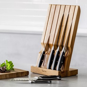 Beau porte-couteaux en bois fabriqué à la main pour la cuisine à bas prix porte-couteaux en bambou naturel support - Product Image 6