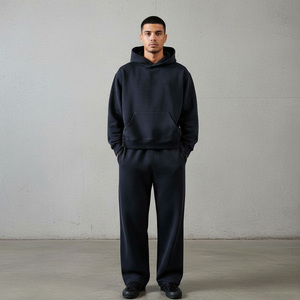 Chándal con Capucha Unisex Personalizado de Invierno Tallas Grandes Estilo Streetwear con Lavado Ácido, Poliéster/Algodón, Servicio de Marcajización al por Mayor Incluido - Product Image 4