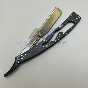 Navaja de Afeitar Profesional de Acero Inoxidable Estilo Turco, Plegable, con Soporte para Cuchilla Deslizante, de un Solo Filo, para Barbería - Product Image 4