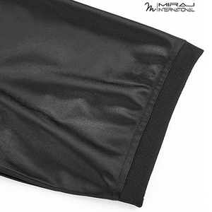 Maillot de football en tissu maille noir uni de qualité supérieure, doux et respirant, pour entraînement sportif – Nouvelle collection 2026 - Product Image 5