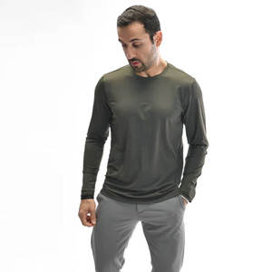 Chemises de course à manches longues pour hommes, chemise décontractée pour l'entraînement, sport, gym, streetwear, t-shirt - Product Image 6