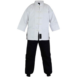 ชุดกังฟูผ้าฝ้ายแท้ 100% ผลิตตามสั่งขายส่ง เสื้อผ้าศิลปะการต่อสู้ที่ทนทาน รับผลิตแบบ OEM ODM ผลิตในปากีสถาน สำหรับฝึกซ้อมและการแข่งขัน - Product Image 1