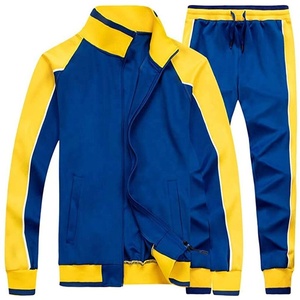 Conjunto de chándales ecológicos informales de 2 piezas para hombre, chándal deportivo de manga larga para correr activo, trotar de invierno de talla grande - Product Image 1