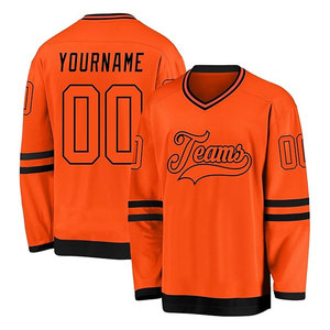 เสื้อฮอกกี้น้ำแข็งแบบสั่งทำพิเศษสำหรับผู้ชาย ไซส์พลัส พร้อมชื่อและหมายเลข ดีไซน์เฉพาะตัว ผลิตจากโพลีเอสเตอร์ 100% บริการ OEM สำหรับทีมที่ต้องการปรับแต่ง - Product Image 1