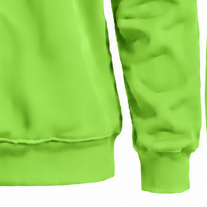 Lime Green Women Turtleneck Sweatshirt Long Sleeve <b>Pullover</b> Loose Fit Fleece High Neck Casual Winter Streetwear Fashion <b>Jumper</b> - Product Image 6