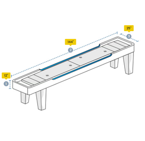 Housses de table de shuffleboard du Vietnam – Housses de coussin d'extérieur de haute qualité, imperméables, résistantes aux UV, avec cordon de serrage HDT - Product Image 1